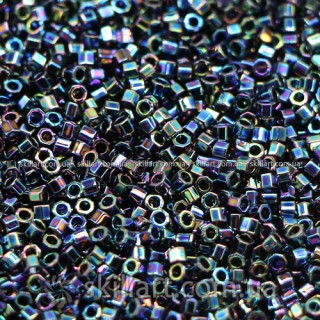 Бисер DBC-5 Miyuki Delica Beads Cut 11/0 (рубка, темно-серый радужный)
